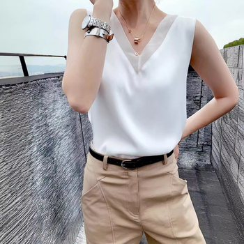 Top din satin pentru femei — stil pulover, tub drept, fără bretele, model Solid, poliester 95%+