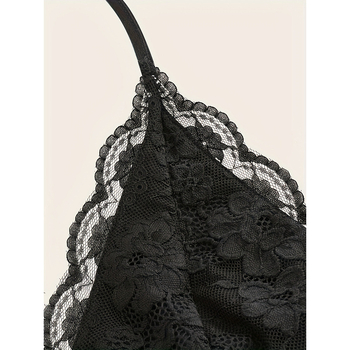 Camisolă din dantelă plisată, bretele detașabile, wrap în față, talie înaltă, 95% acril