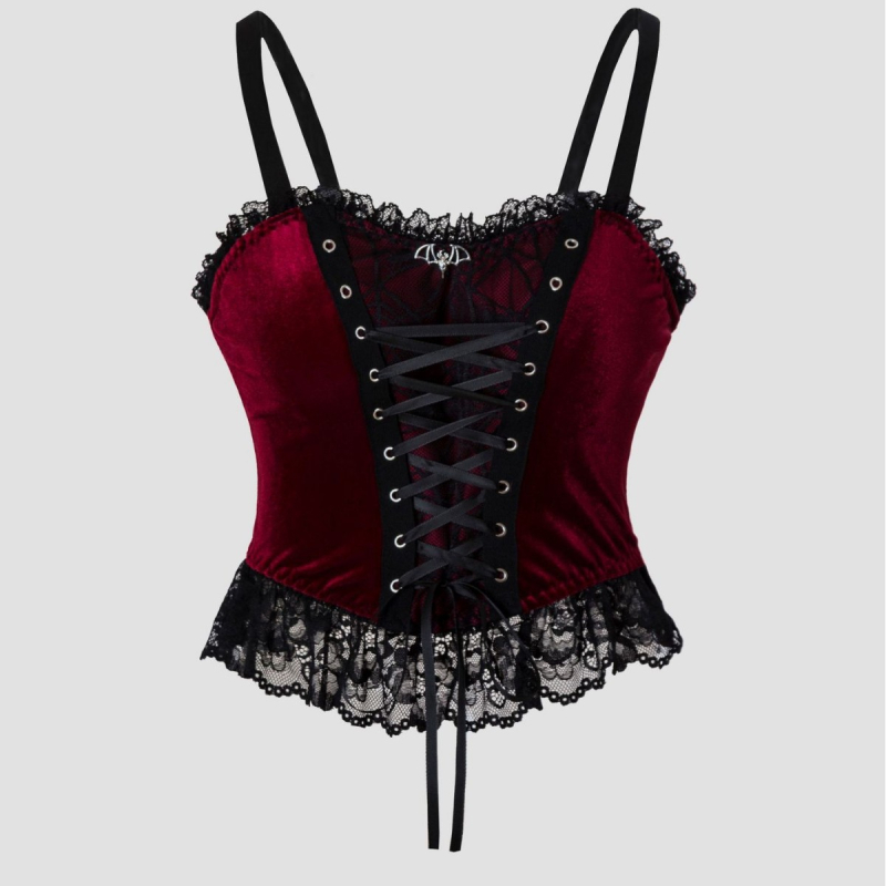 Camisole top s čipkom i metalnim detaljima, V-izrez, poliester materijal, srednja težina, pogodan za sve sezone
