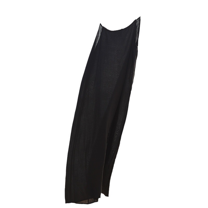 Rochie lungă din viscoză cu bretele fixe, stil retro literar-artist, pentru femei adulte, vară 2024, compoziție viscoză 95%+