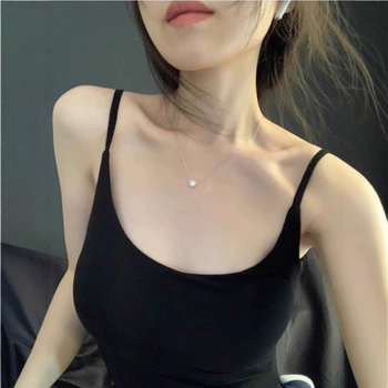 Maieu cupe pentru sân și sutien integrat, croială lejeră din spandex cu căptușeală interioară, potrivit ca strat de bază sau strat exterior