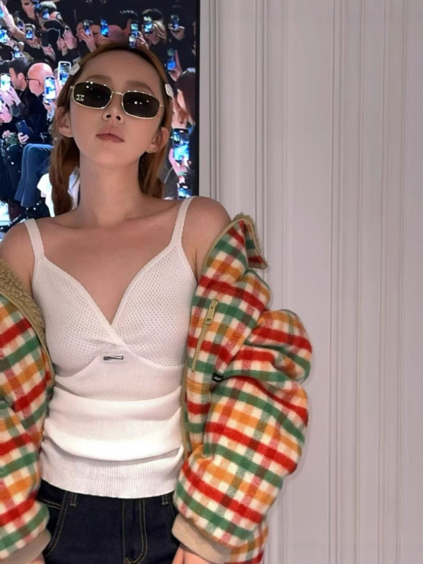 Κασμίρινο πλεκτό τοπ χωρίς πλάτη, στενή γραμμή, κοντό μήκος 40–50 cm