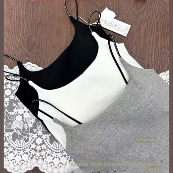 Kamizola s kvadratným výstrihom, bavlna, stredná hmotnosť 181–200 g/m², jar 2025 uvedenie na trh