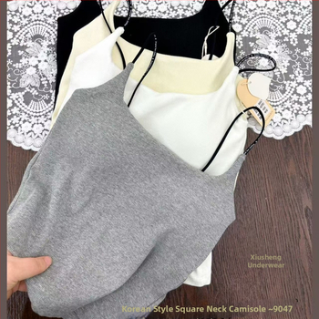 Kamizola s kvadratným výstrihom, bavlna, stredná hmotnosť 181–200 g/m², jar 2025 uvedenie na trh