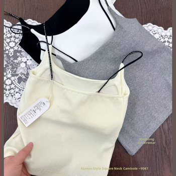 Kamizola s kvadratným výstrihom, bavlna, stredná hmotnosť 181–200 g/m², jar 2025 uvedenie na trh