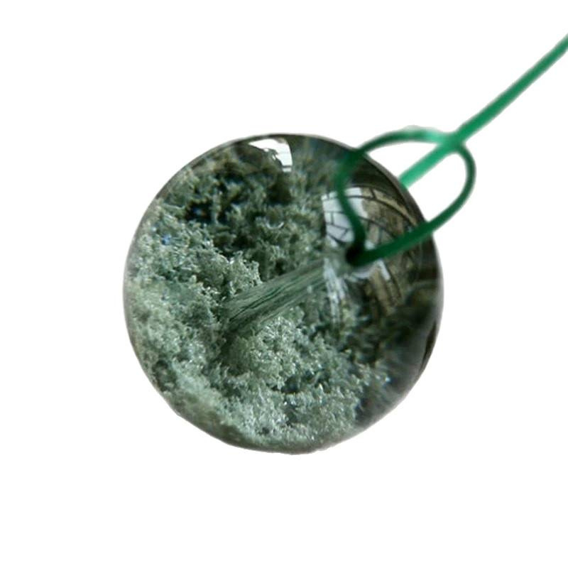 Prirodne zelene kristalne perle za DIY narukvicu — labave perle
