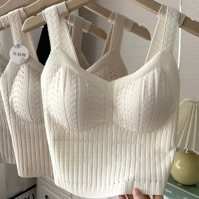 Nylonová cami s V-krkom, pevné košíčky, hmotnosť látky 181–200 g/m², na všetky ročné obdobia