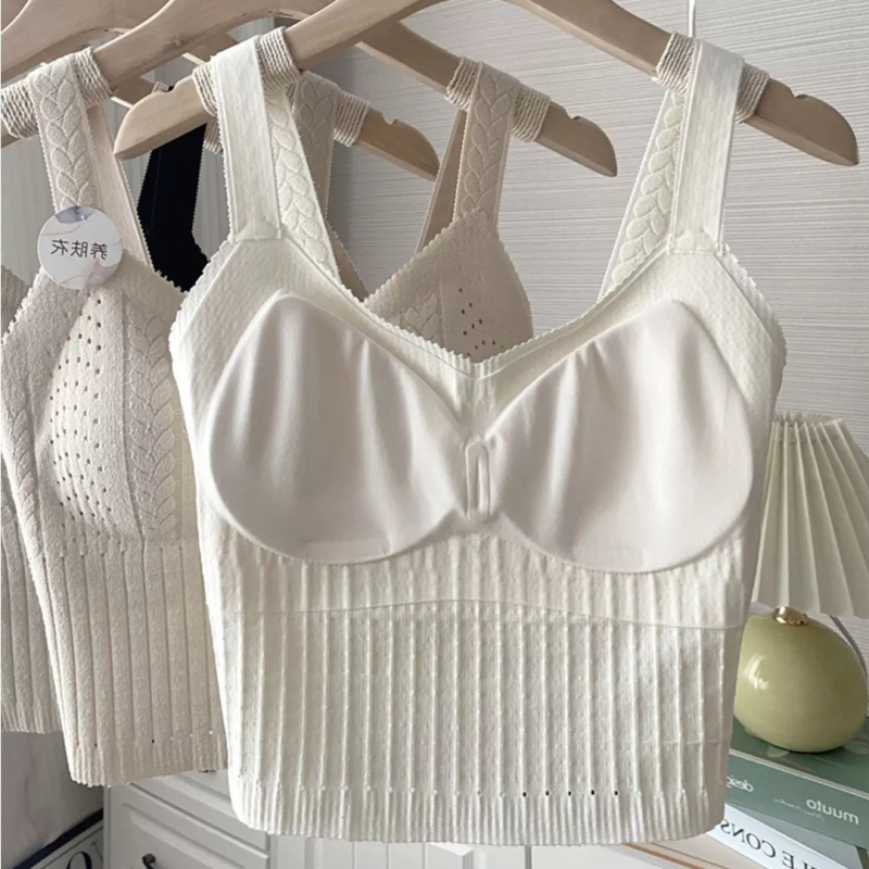 Nylonová cami s V-krkom, pevné košíčky, hmotnosť látky 181–200 g/m², na všetky ročné obdobia