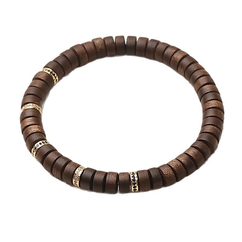 Гривна от агарово дърво DIY, етно стил, гравирана и ръчно изработена, полирана; Two Fates; лято 2024