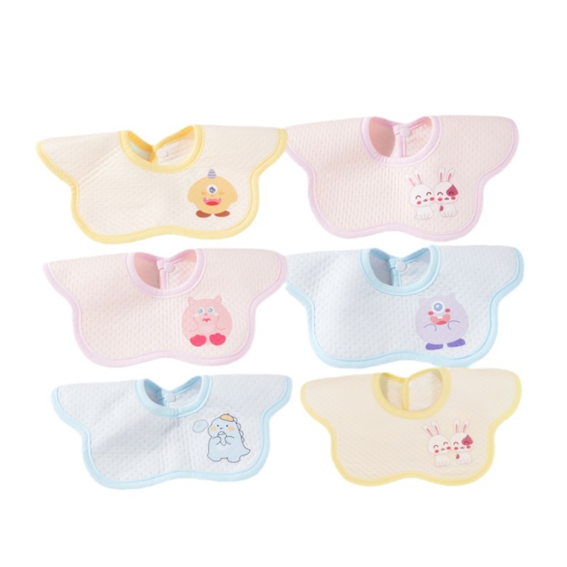 Bibs pentru bebeluși – Bumbac Eco, Bumbac Pur >95%, Impermeabil cu nasture, Unisex, pentru nou-născuți 0–1 an