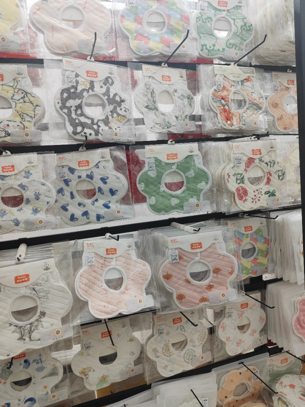 Prosop pentru saliva pentru nou-născuți, dungat, 100% bumbac, unisex