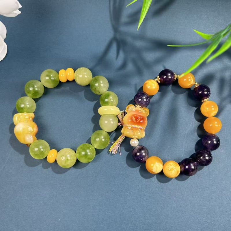 Ръчно изработена гривна от естествен камък, геометричен дизайн, природен стил, единична кръгла форма