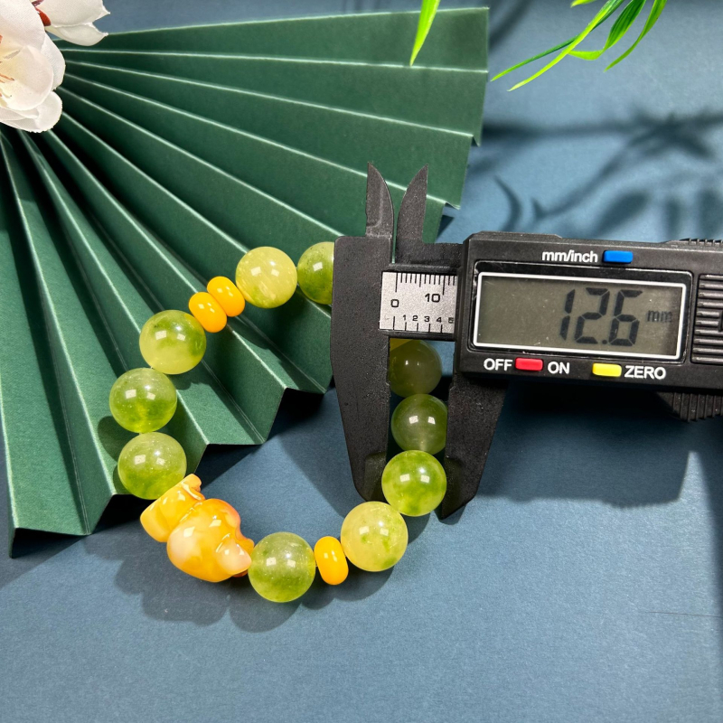 Ръчно изработена гривна от естествен камък, геометричен дизайн, природен стил, единична кръгла форма