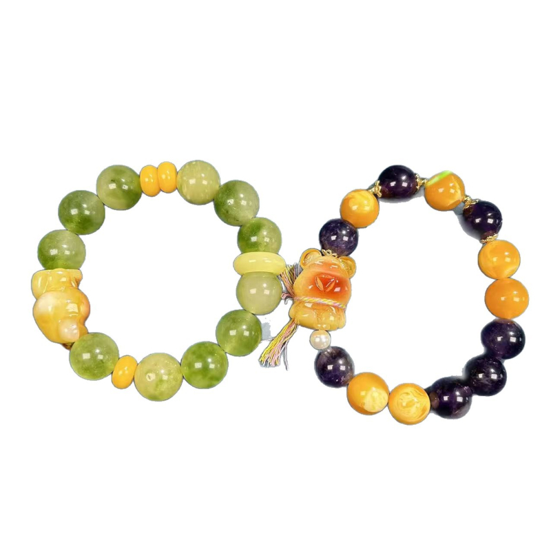 Ръчно изработена гривна от естествен камък, геометричен дизайн, природен стил, единична кръгла форма