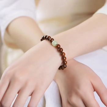 Kuldne Nanmu 108 helmest käevõru, ühe sidemega, meestele ja naistele