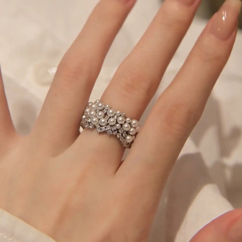 Inel deschis, zirconiu încrustat, metal, geometric, lux ușor