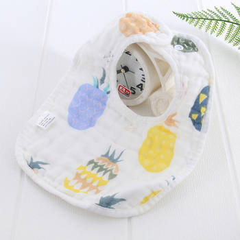 Bibe U în formă de U din seersucker, șase straturi, peste 95% bumbac, absorbție a transpirației, pentru sugari 0–3 ani