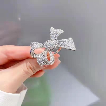 Inel cu funda decupată, design diamantat, reglabil, placat cu electroplacare, stil feminin proaspăt și dulce