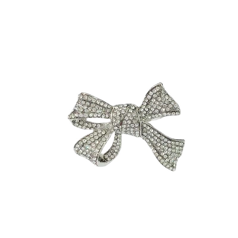 Inel cu funda decupată, design diamantat, reglabil, placat cu electroplacare, stil feminin proaspăt și dulce