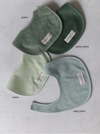 Bavetă pentru bebeluși în formă U, din bumbac terry, dublu strat impermeabil, unisex, 0–3 ani