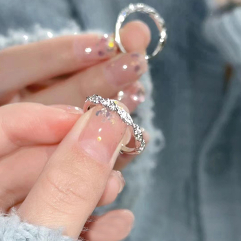 Xzc női réz gyűrű – geometriai forma, könnyű luxus, állítható