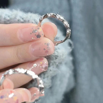 Xzc női réz gyűrű – geometriai forma, könnyű luxus, állítható