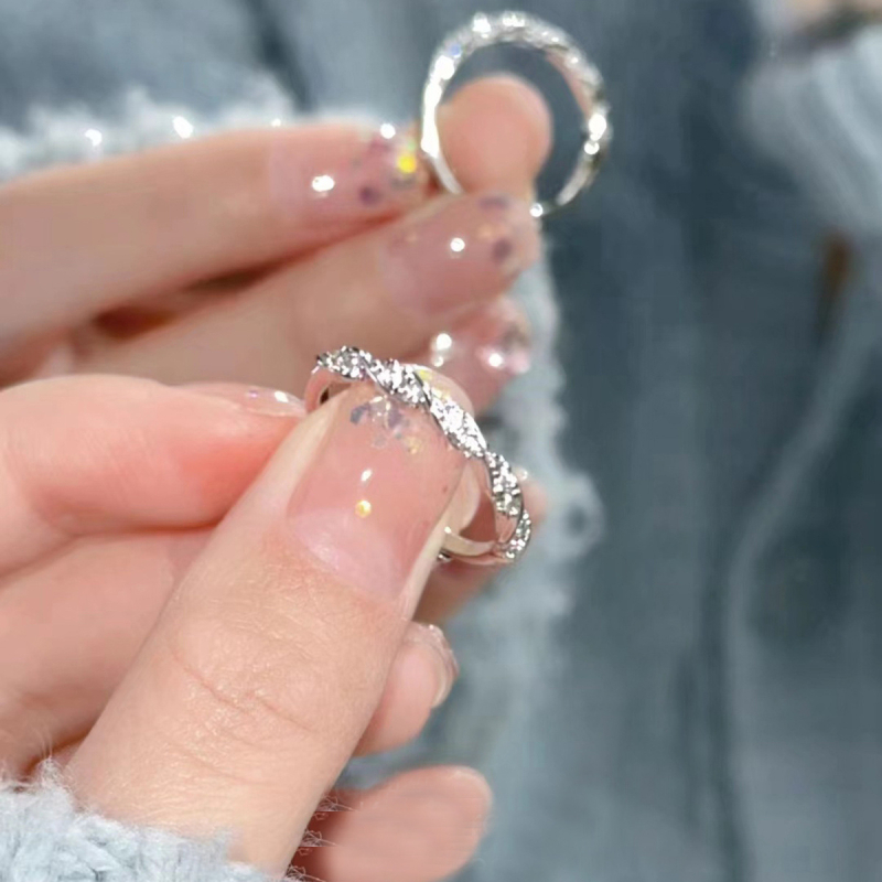 Xzc női réz gyűrű – geometriai forma, könnyű luxus, állítható