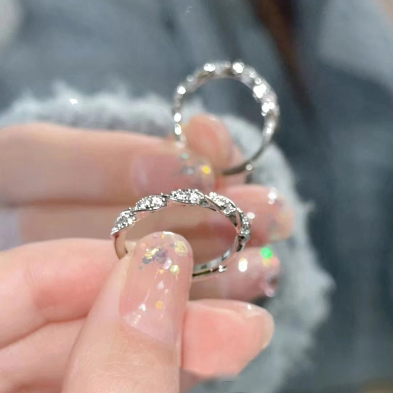 Xzc női réz gyűrű – geometriai forma, könnyű luxus, állítható