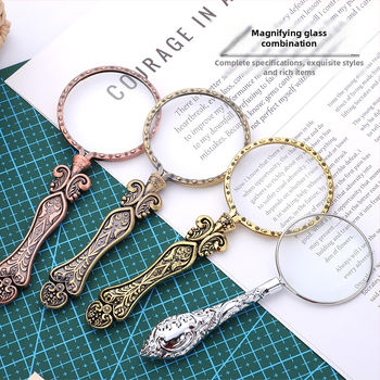 Ретро увеличително стъкло с леща с висока резолюция, преносимо и ръчно за четене