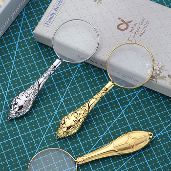 Ретро увеличително стъкло с леща с висока резолюция, преносимо и ръчно за четене