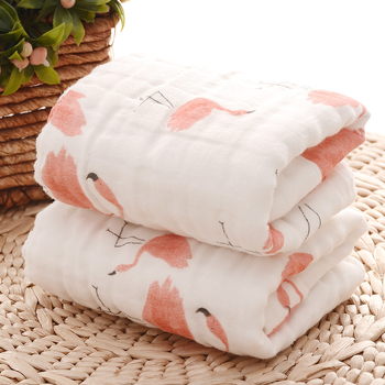 Kūdikių veido rankšluostis iš 6 sluoksnių medvilnės, 100% medvilnė, lengvas, mažiau nei 50 g, paprasta audinys ir kabliuko kraštas