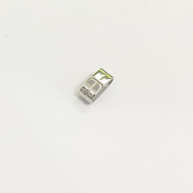 Brățară de încheietură din oțel inoxidabil 304 cu cataramă plată închisă și mărgele spacer ovale pentru șnur de piele DIY