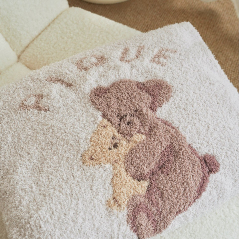 Бебешко флисово одеяло с мотив коала, карикатурен стил, подходящо за всички сезони, за възраст 1–3 години, тегло 500–800 г