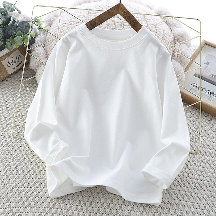 Dječji T-shirt 95% pamuk, okrugli vrat, jednobojna, meka tkanina, za djecu 3-8 i 8+ godina, pogodno za proljeće, ljeto i jesen