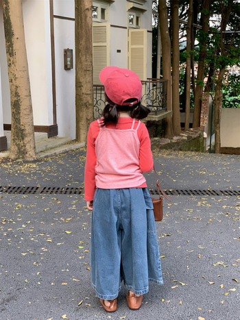 Dječji jesenski 2025 dvo-dijelni set: Cartoon prsluk + dugački rukavi majice + hlače s džepovima, pamuk 90%, korejski stil, za djecu 3–8 godina