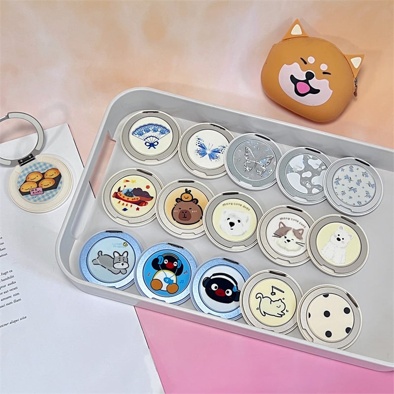 HFILL Szilikonból készült telefonos tartó, karikatúra stílus, Lazy Stand