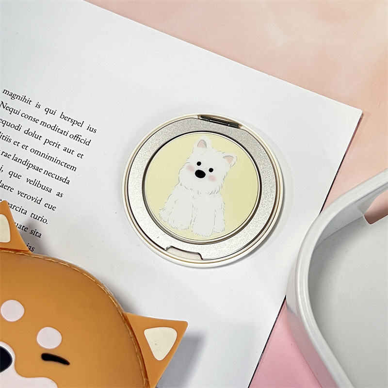 HFILL Szilikonból készült telefonos tartó, karikatúra stílus, Lazy Stand