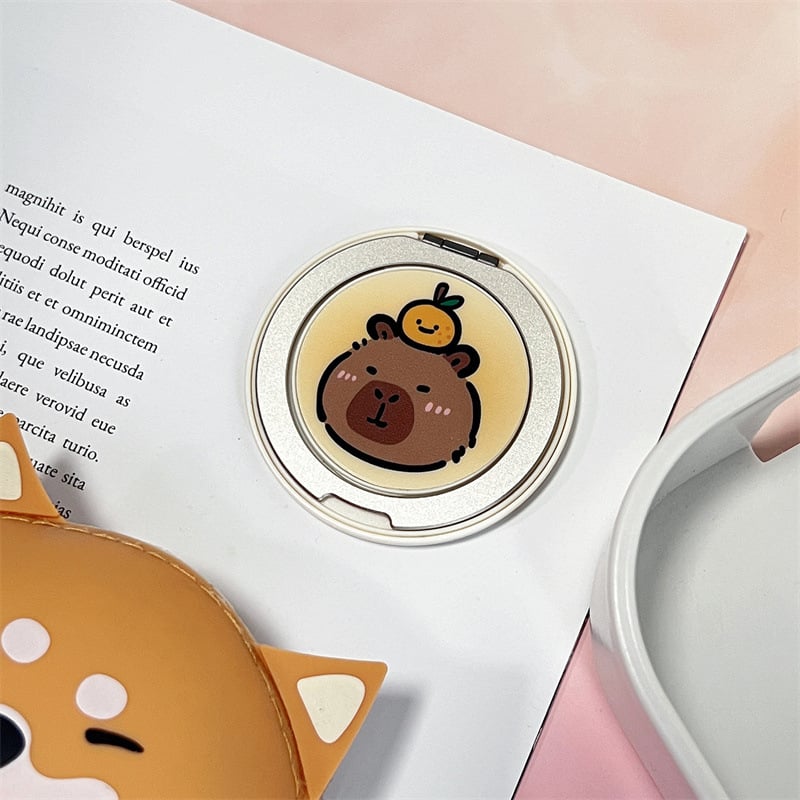 HFILL Szilikonból készült telefonos tartó, karikatúra stílus, Lazy Stand