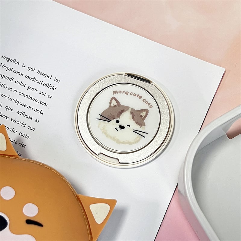 HFILL Szilikonból készült telefonos tartó, karikatúra stílus, Lazy Stand