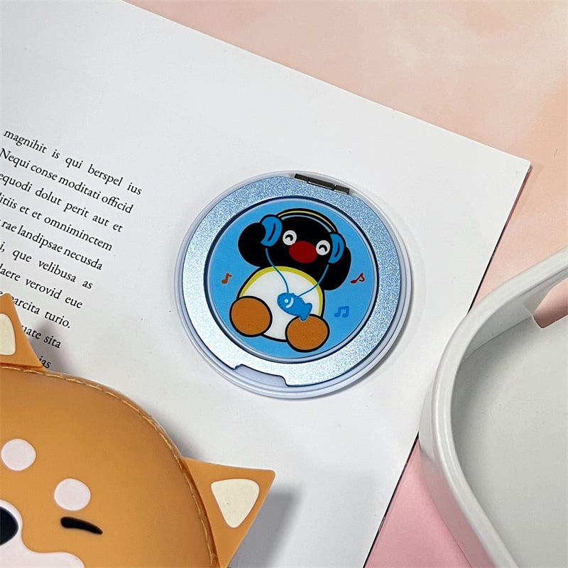 HFILL Szilikonból készült telefonos tartó, karikatúra stílus, Lazy Stand