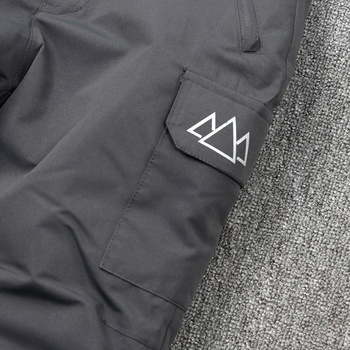 Gyerekeknek szóló egy darabos síoverál vállpántokkal – szélvédett, vízálló és meleg, 100% poliészter anyagú külső, pamut töltetű