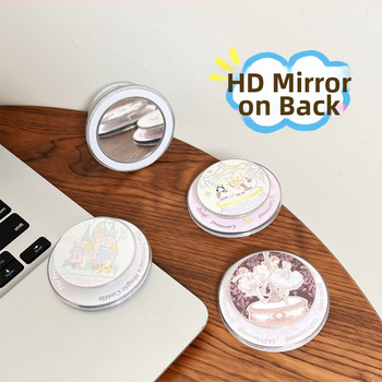 Magnētiska telefona statīva ar karikatūras spoguli, saderīgs ar Apple un Android viedtālruņiem, noņemams spoguļa elements, modelis SJ-LX001, akrils