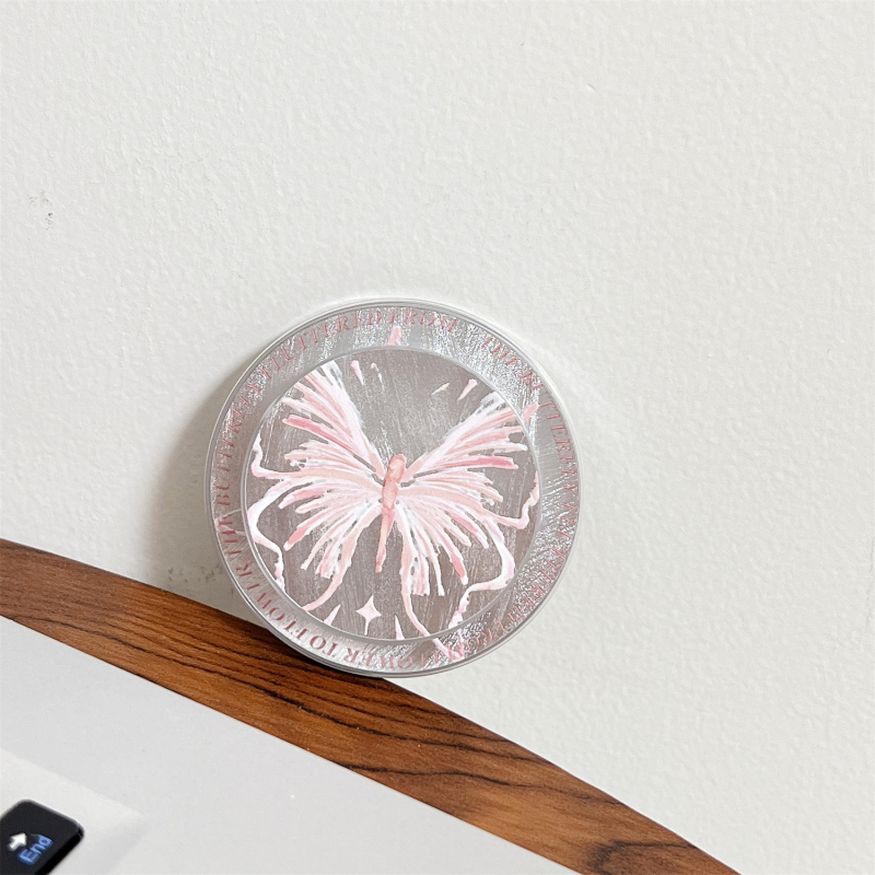 Magnētiska telefona statīva ar karikatūras spoguli, saderīgs ar Apple un Android viedtālruņiem, noņemams spoguļa elements, modelis SJ-LX001, akrils