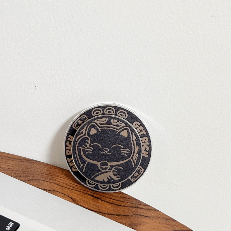 Magnētiska telefona statīva ar karikatūras spoguli, saderīgs ar Apple un Android viedtālruņiem, noņemams spoguļa elements, modelis SJ-LX001, akrils