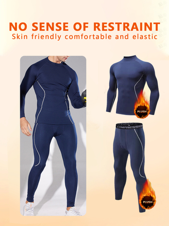 Vyriskas sportinės termo komplektas su ilgarankiais marškiniais ir kelnėmis, greitas džiūvimas, kvėpuojantis, ultra lengvas, atsparus dėvėjimui, apvali kaklo