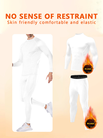 Vyriskas sportinės termo komplektas su ilgarankiais marškiniais ir kelnėmis, greitas džiūvimas, kvėpuojantis, ultra lengvas, atsparus dėvėjimui, apvali kaklo