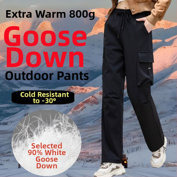 Női sínadrág libatoll töltéssel – vízálló, szélálló, meleg