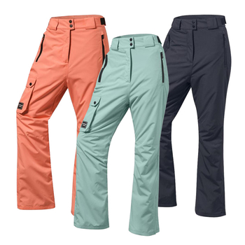 Sieviešu slēpošanas bikses – ūdensnecaurlaidīgas, pretvēja, siltas, elpojošas, 100% poliesteris
