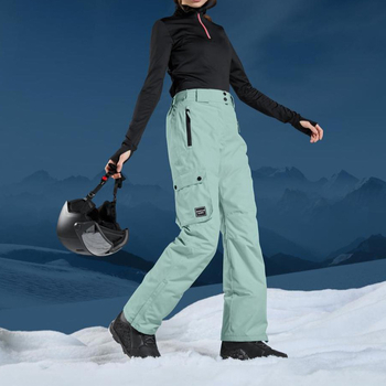 Sieviešu slēpošanas bikses – ūdensnecaurlaidīgas, pretvēja, siltas, elpojošas, 100% poliesteris