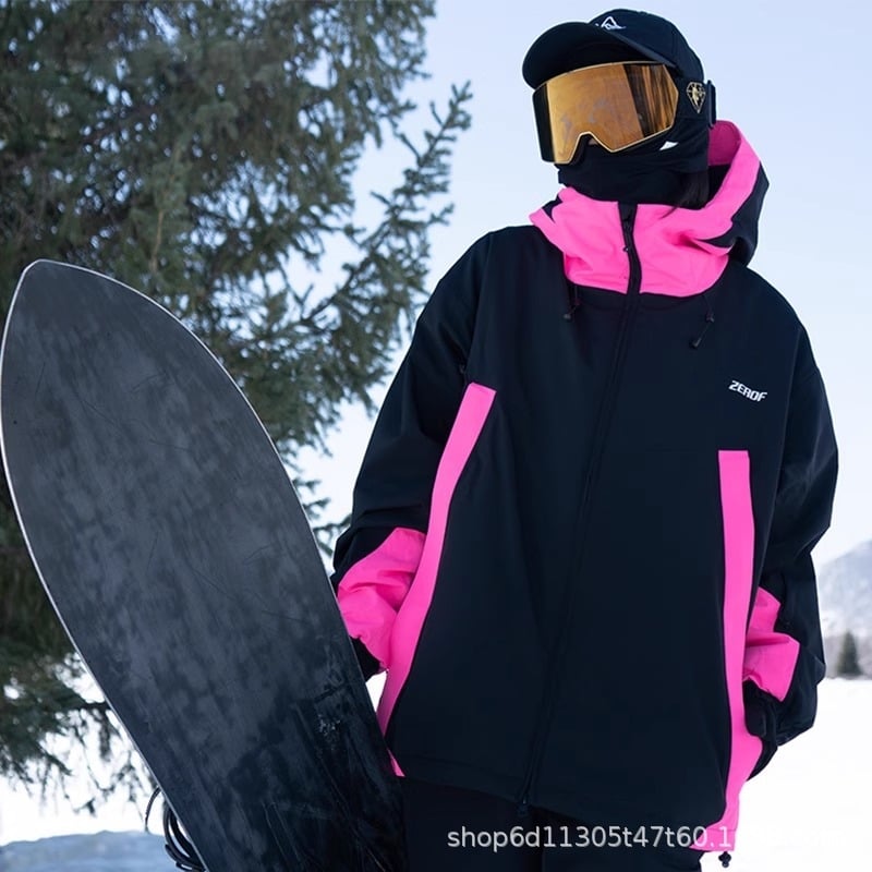 Zero Flame 3L vodootporni skijaški kombinezon, unisex, široki kroj, zimska izolacija s pamučnim punilom